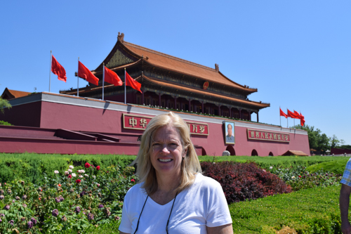 Anne at Forbidden City, located in the center of Beijing, China